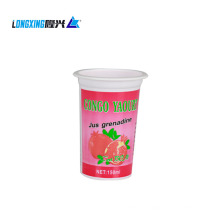 hot sale printed plastic container for yogurt